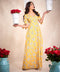 Sleeve Tie Printed Summer Maxi Dress